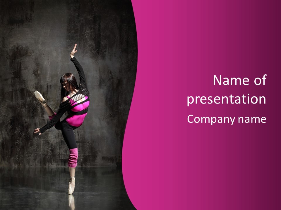 Woman Sensuality Aerobics PowerPoint Template