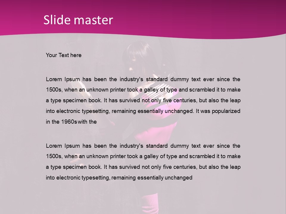 Woman Sensuality Aerobics PowerPoint Template