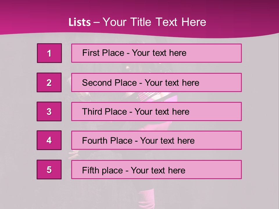 Woman Sensuality Aerobics PowerPoint Template