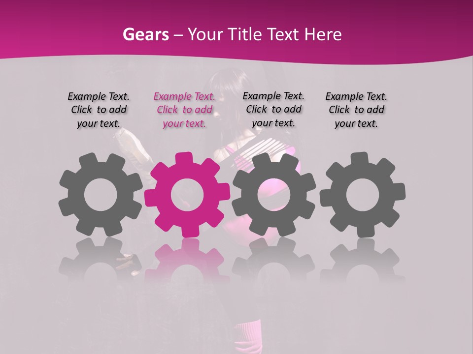 Woman Sensuality Aerobics PowerPoint Template