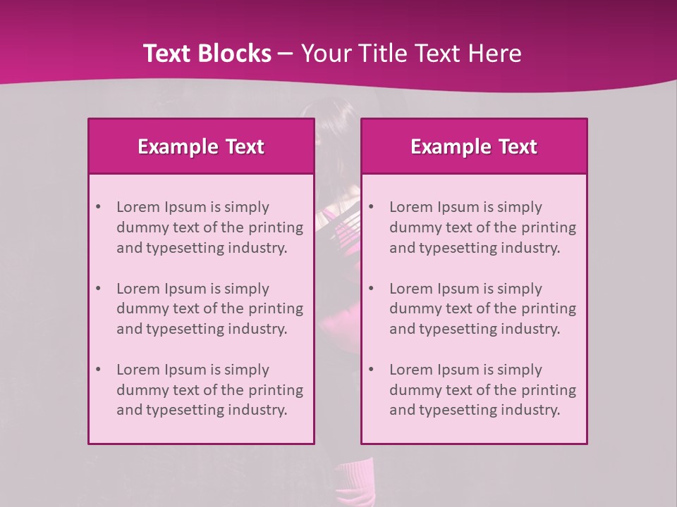 Woman Sensuality Aerobics PowerPoint Template