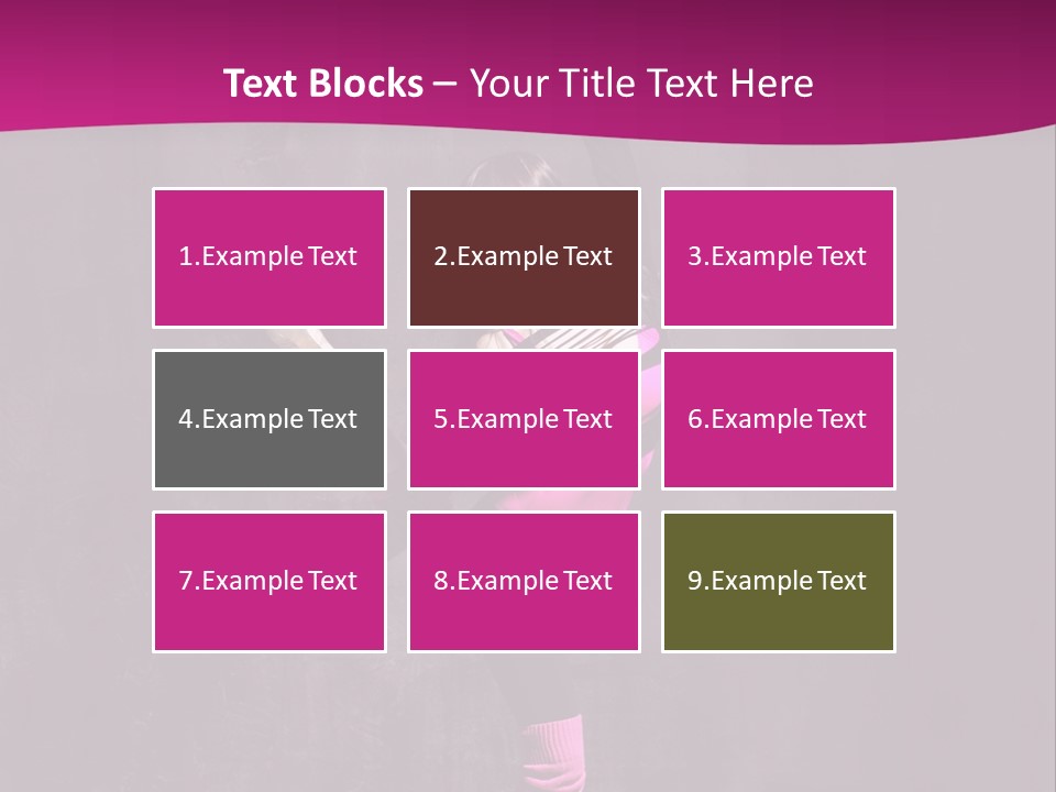 Woman Sensuality Aerobics PowerPoint Template