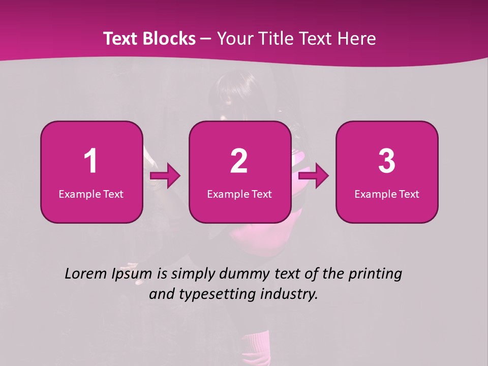 Woman Sensuality Aerobics PowerPoint Template