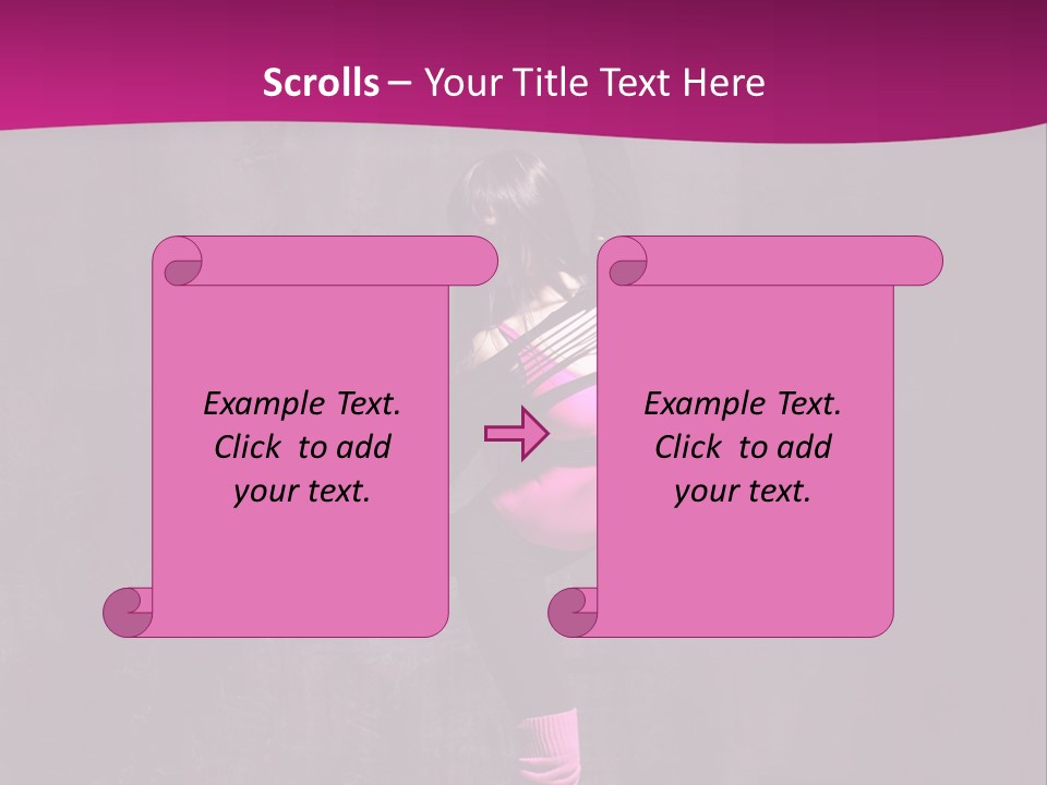 Woman Sensuality Aerobics PowerPoint Template