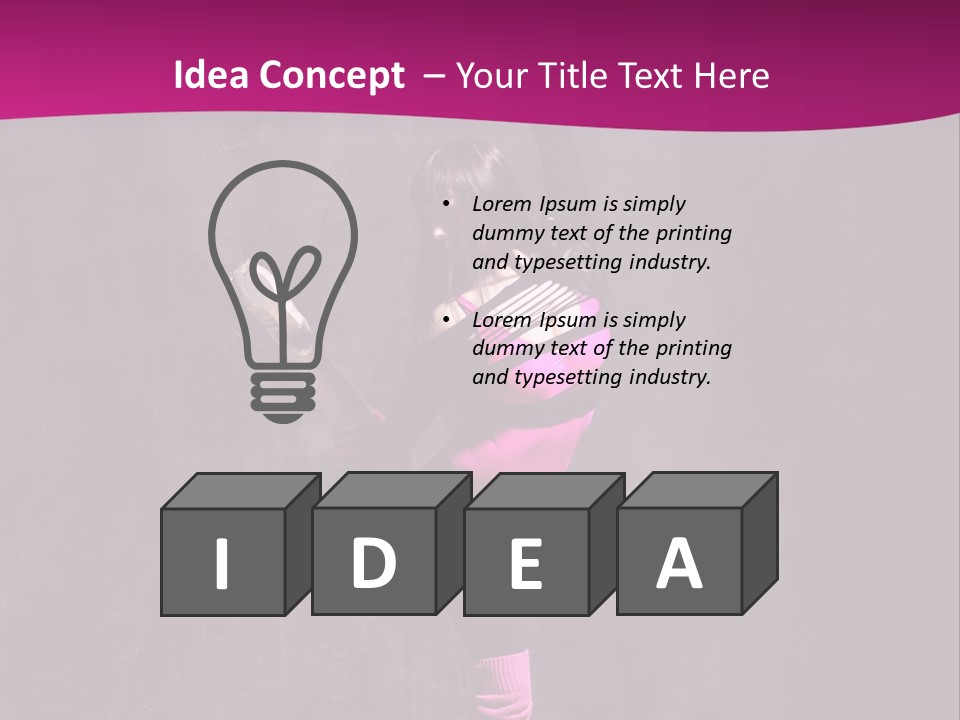 Woman Sensuality Aerobics PowerPoint Template