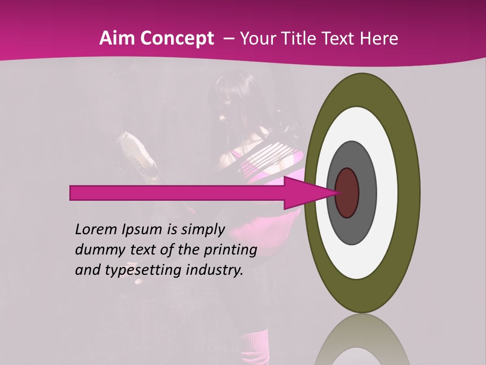 Woman Sensuality Aerobics PowerPoint Template