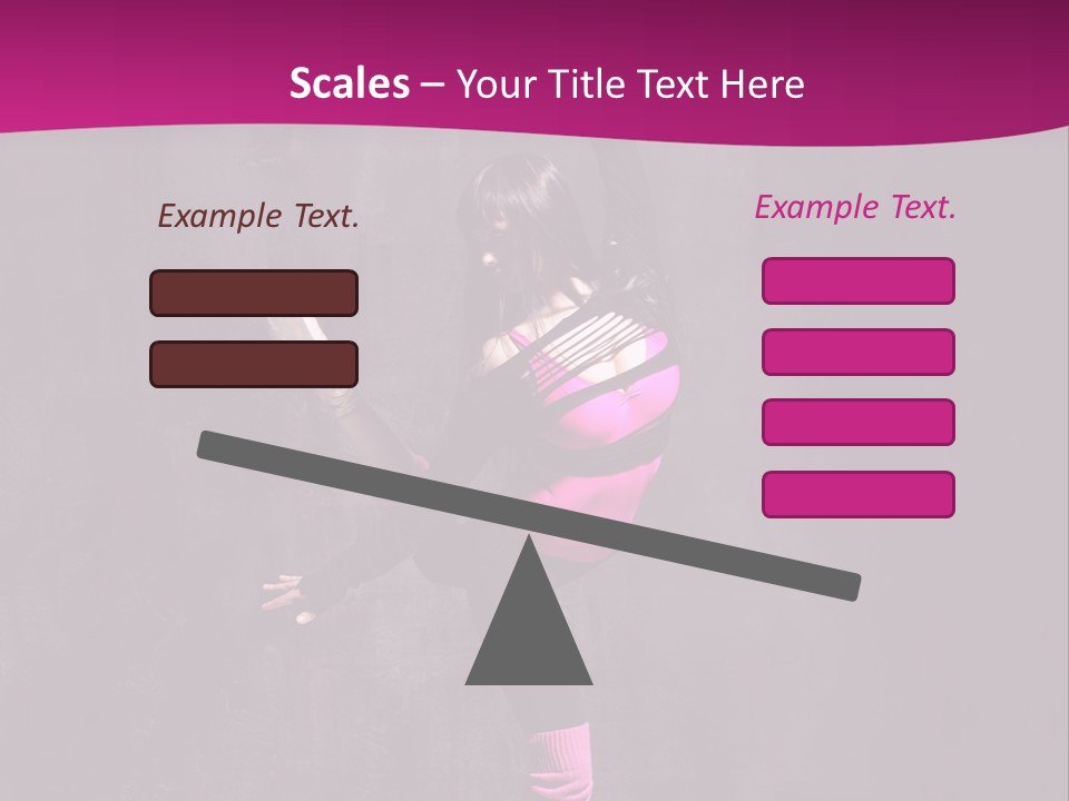 Woman Sensuality Aerobics PowerPoint Template