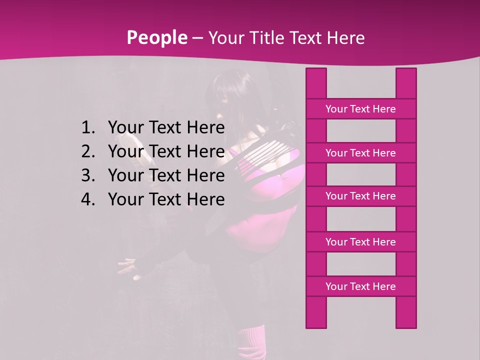 Woman Sensuality Aerobics PowerPoint Template