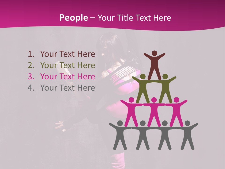 Woman Sensuality Aerobics PowerPoint Template