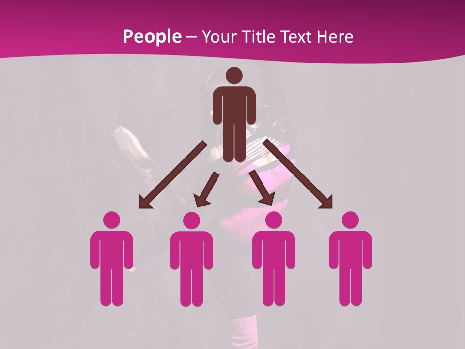 Woman Sensuality Aerobics PowerPoint Template