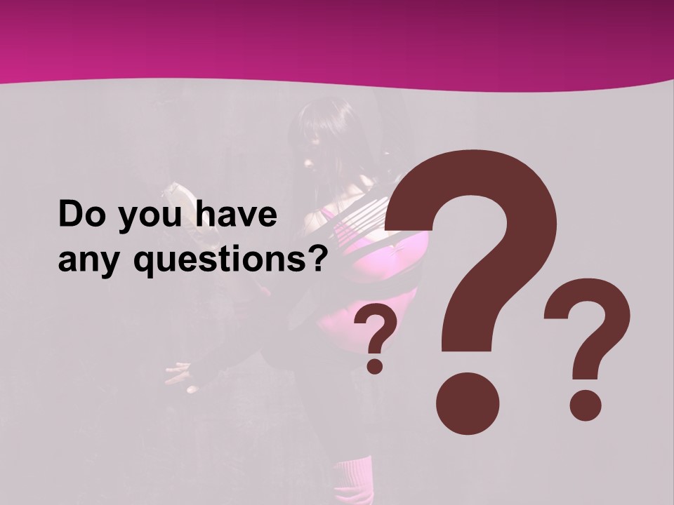 Woman Sensuality Aerobics PowerPoint Template