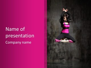 Posing Balance Flexibility PowerPoint Template