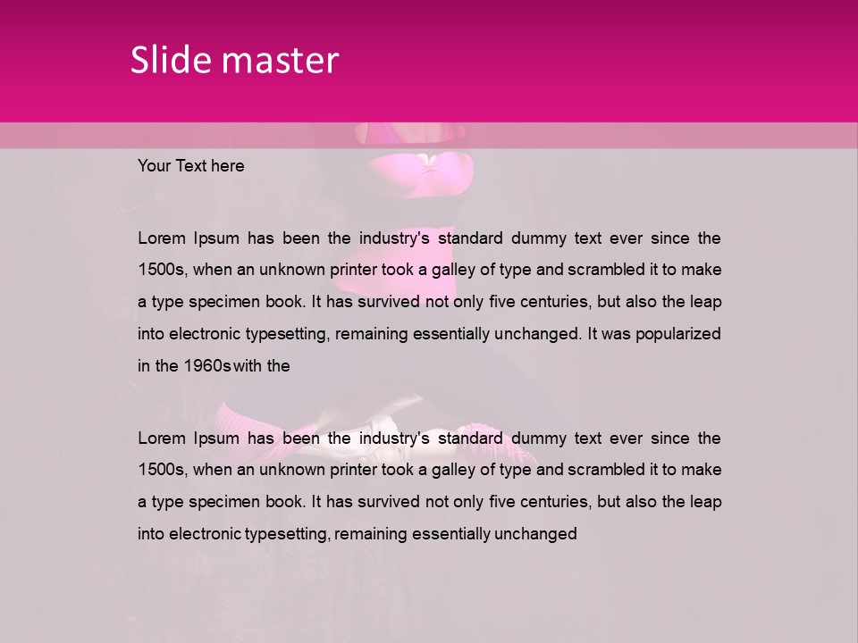 Posing Balance Flexibility PowerPoint Template