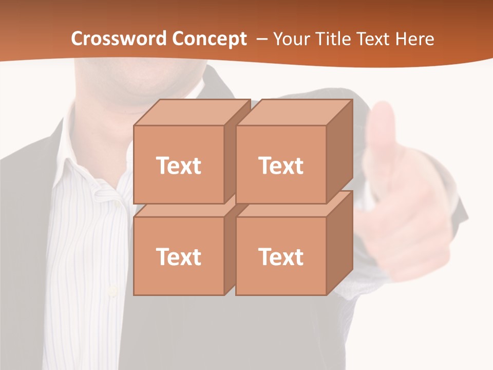 Successful White Correctly PowerPoint Template