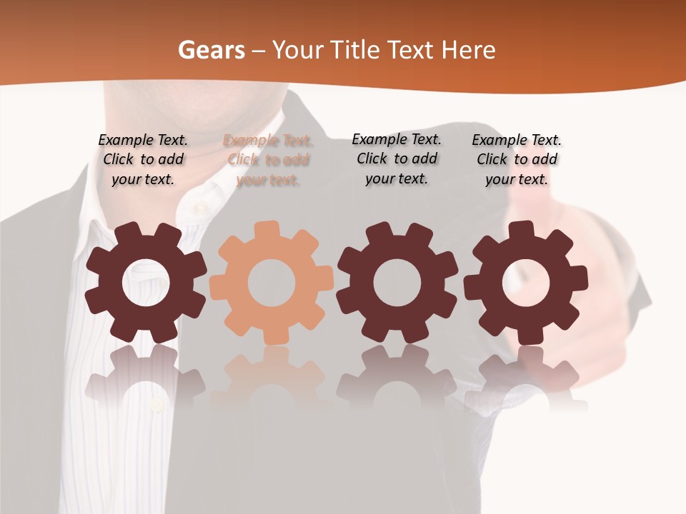 Successful White Correctly PowerPoint Template