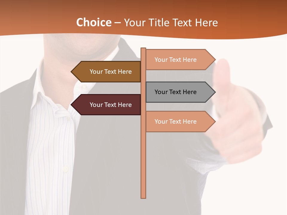 Successful White Correctly PowerPoint Template