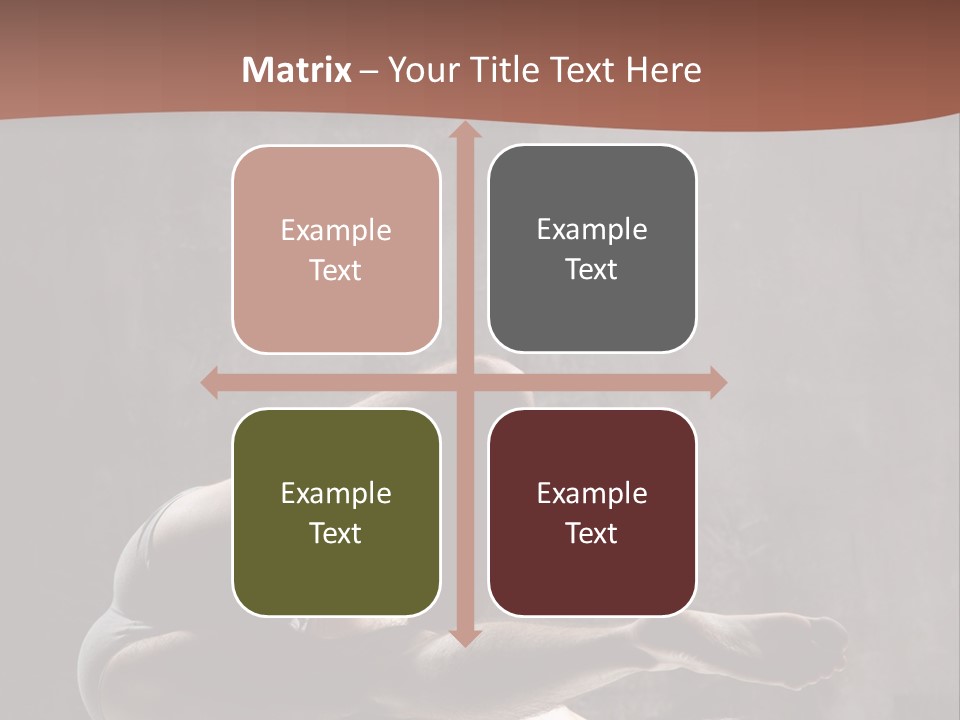 Meditating Solitude Flexing PowerPoint Template