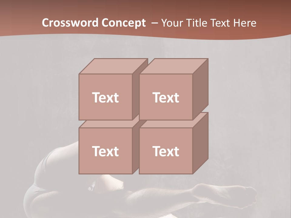 Meditating Solitude Flexing PowerPoint Template