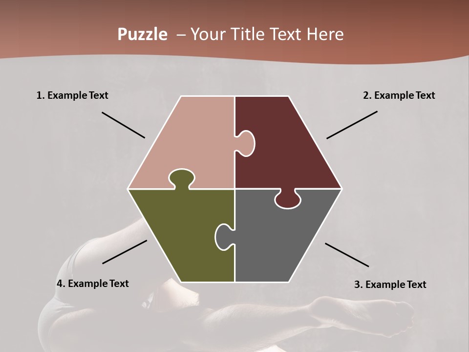 Meditating Solitude Flexing PowerPoint Template