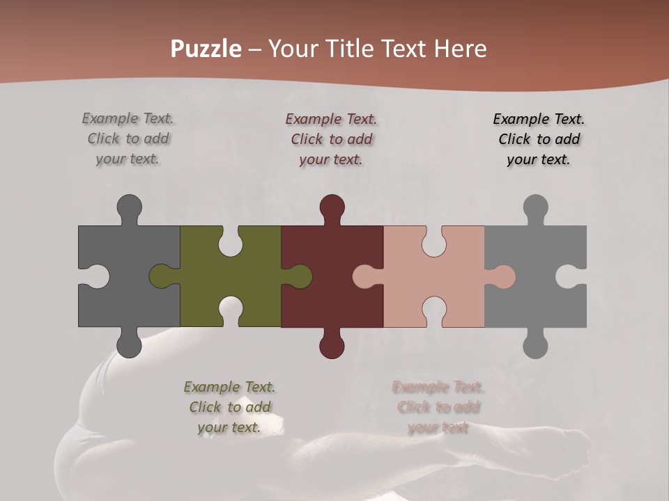 Meditating Solitude Flexing PowerPoint Template