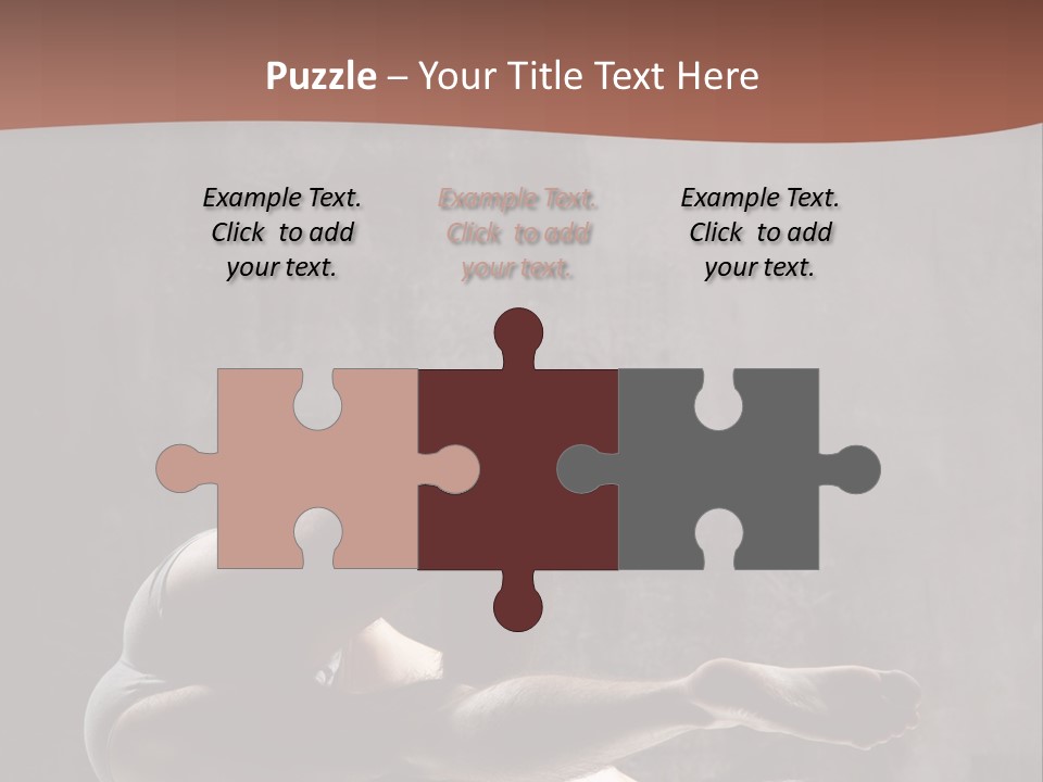 Meditating Solitude Flexing PowerPoint Template