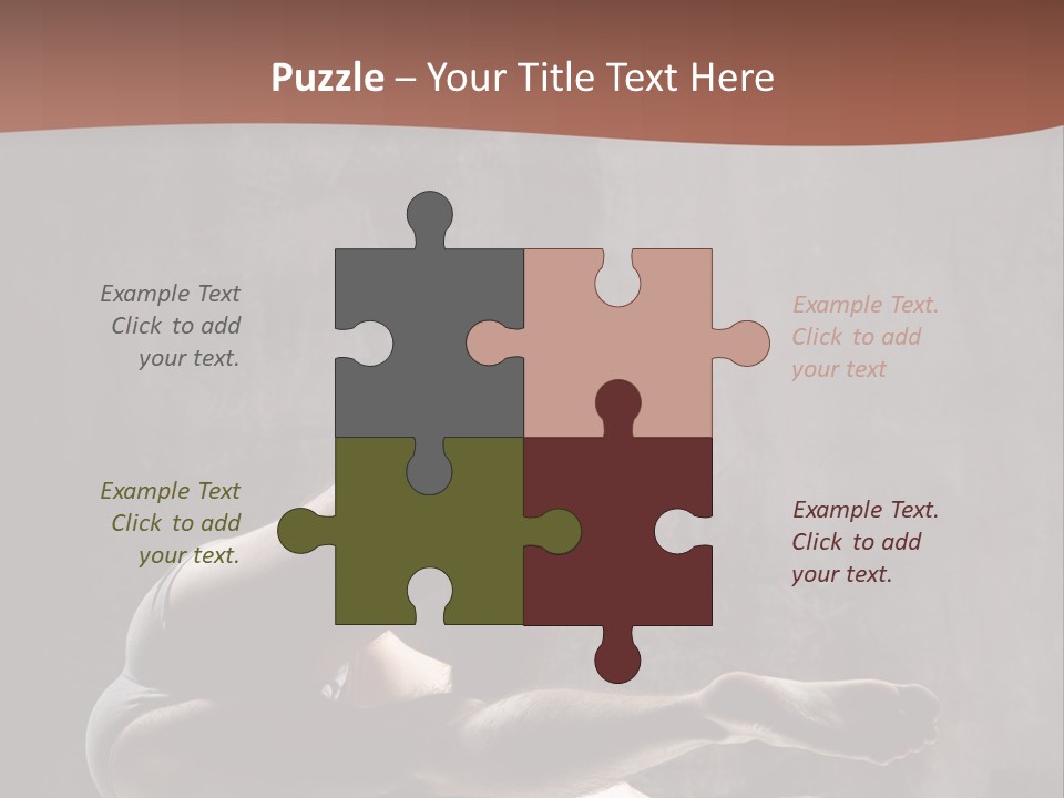 Meditating Solitude Flexing PowerPoint Template