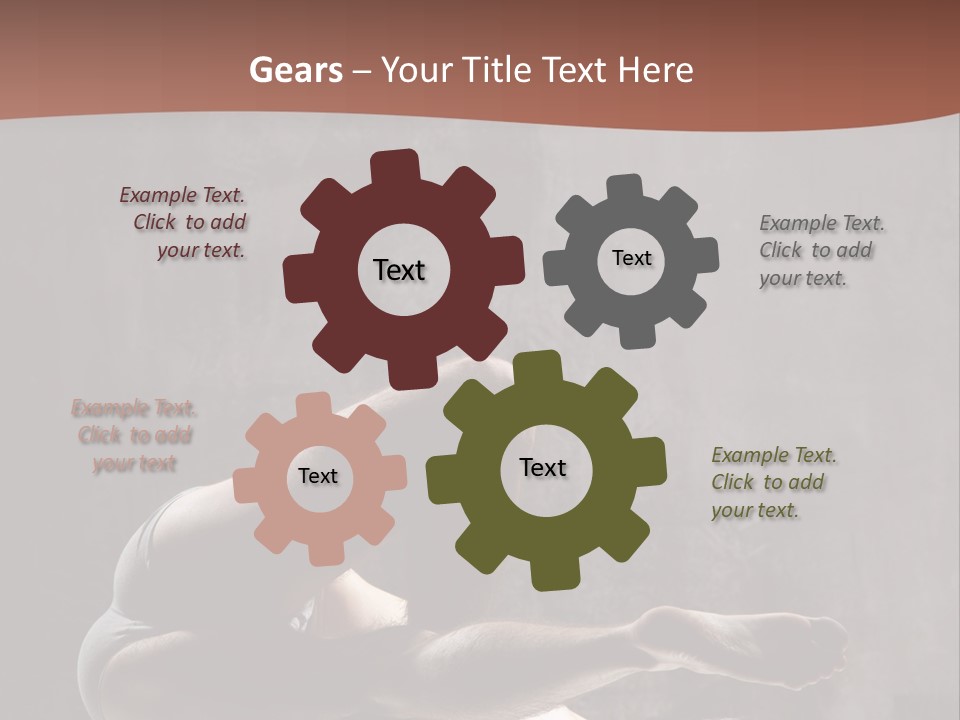 Meditating Solitude Flexing PowerPoint Template