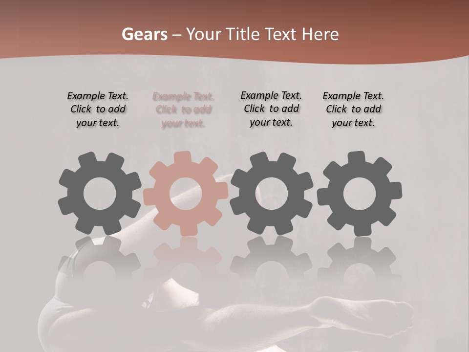 Meditating Solitude Flexing PowerPoint Template