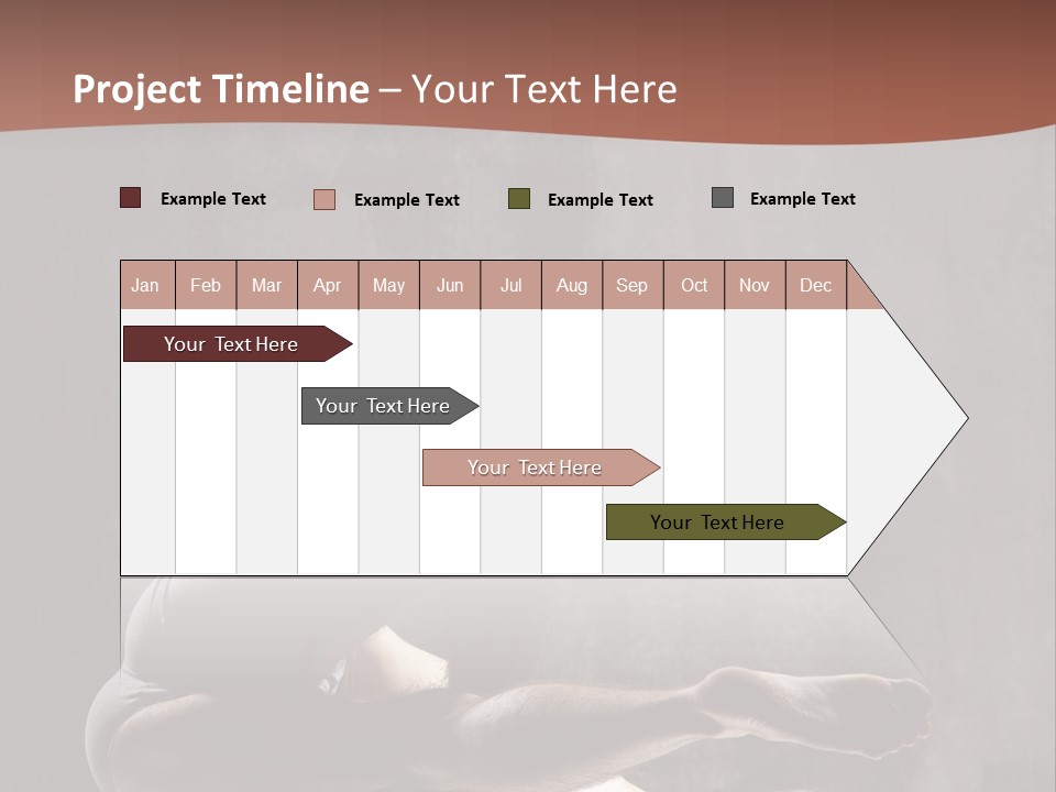 Meditating Solitude Flexing PowerPoint Template