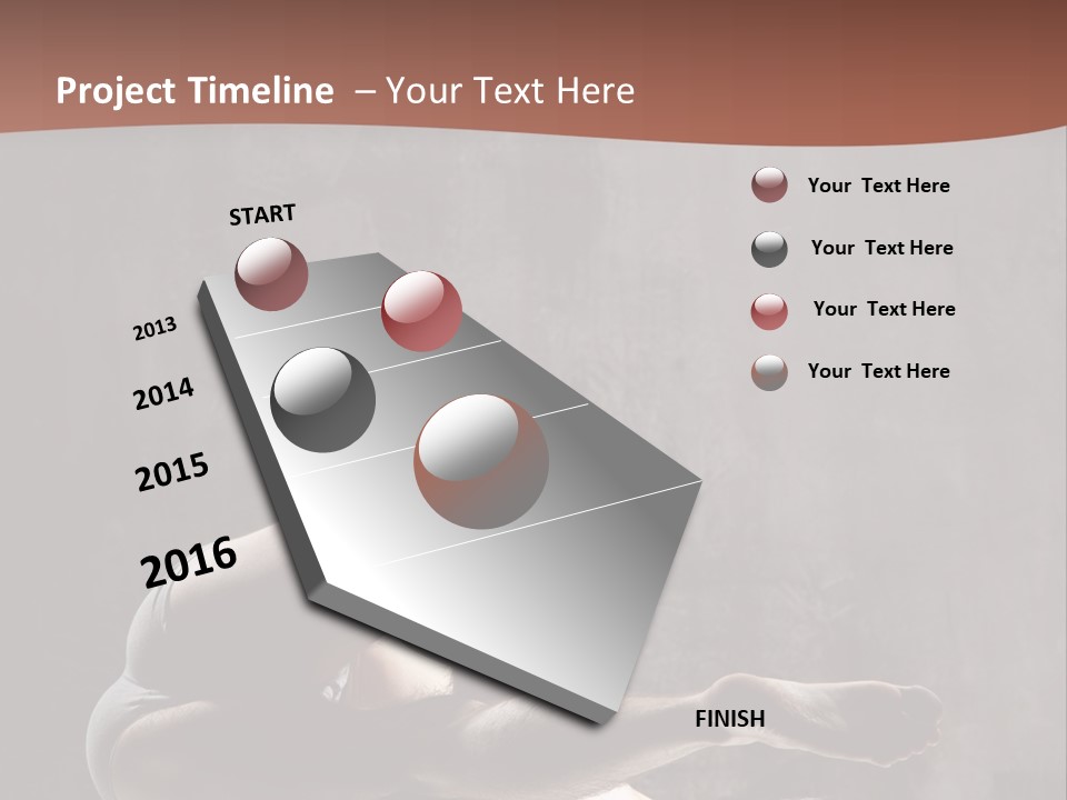 Meditating Solitude Flexing PowerPoint Template