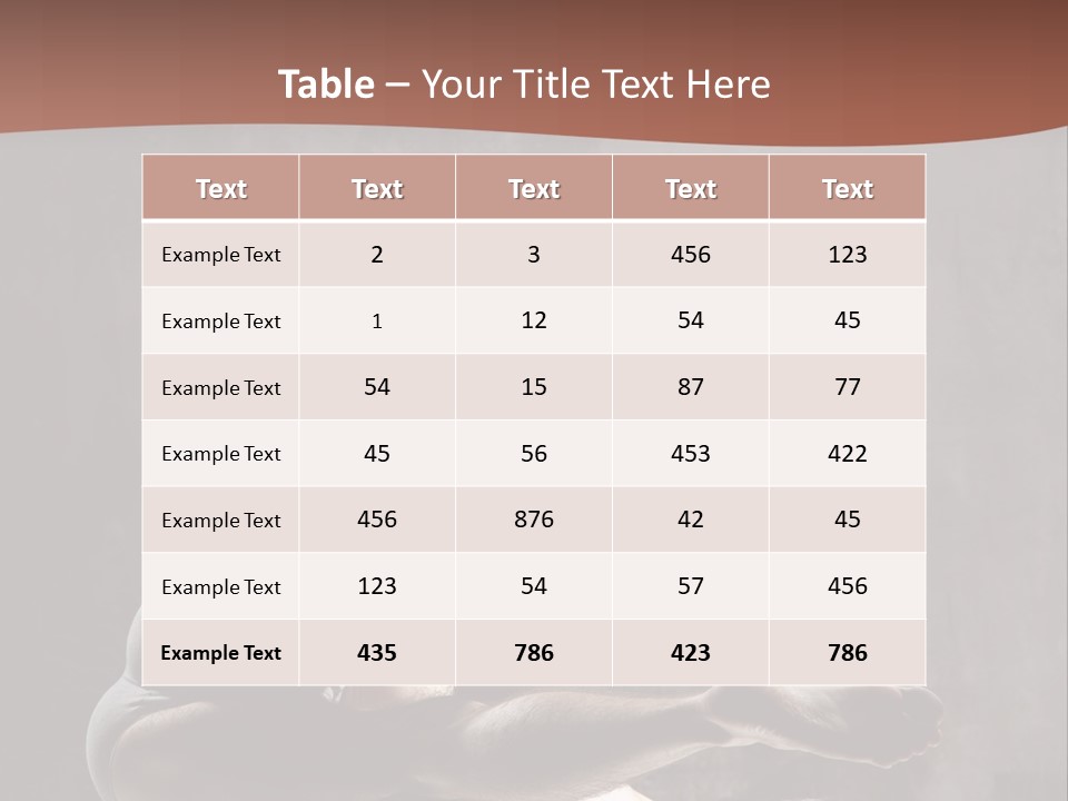 Meditating Solitude Flexing PowerPoint Template