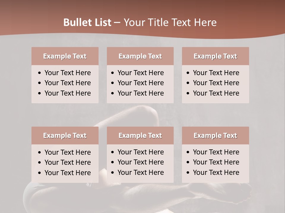 Meditating Solitude Flexing PowerPoint Template