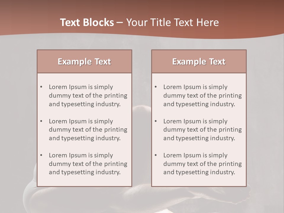 Meditating Solitude Flexing PowerPoint Template