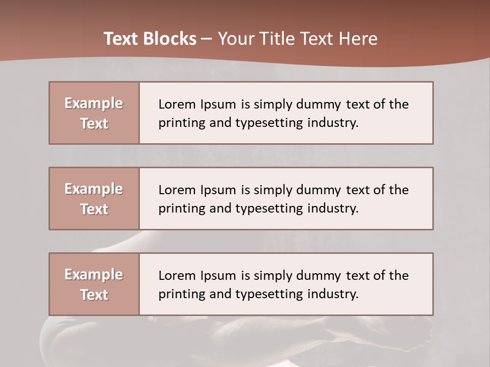Meditating Solitude Flexing PowerPoint Template