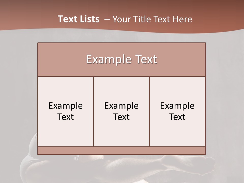 Meditating Solitude Flexing PowerPoint Template