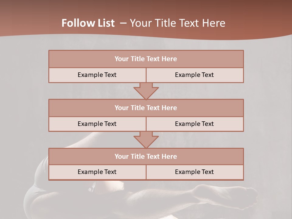 Meditating Solitude Flexing PowerPoint Template