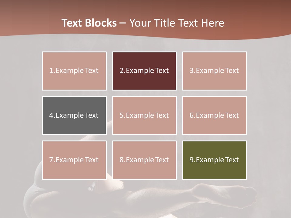 Meditating Solitude Flexing PowerPoint Template
