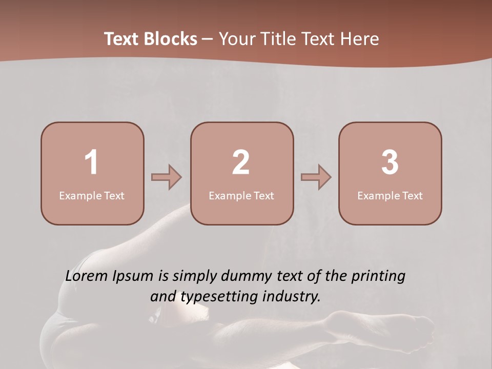 Meditating Solitude Flexing PowerPoint Template