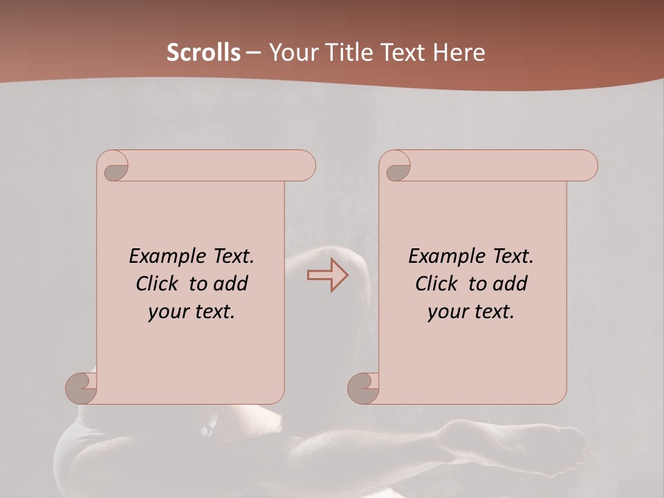 Meditating Solitude Flexing PowerPoint Template