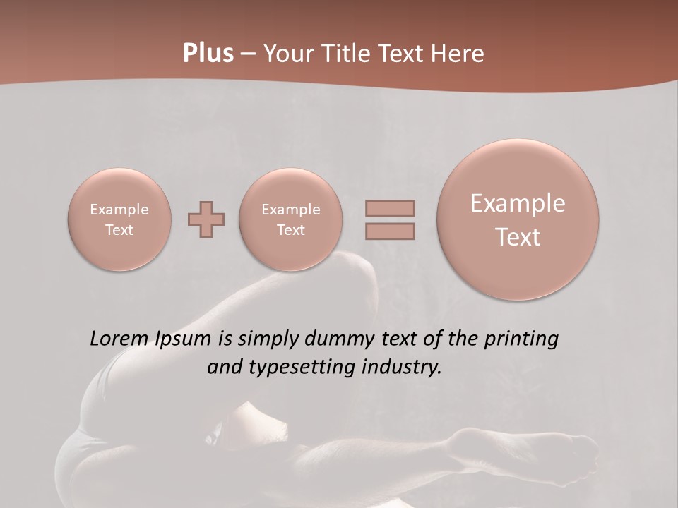 Meditating Solitude Flexing PowerPoint Template