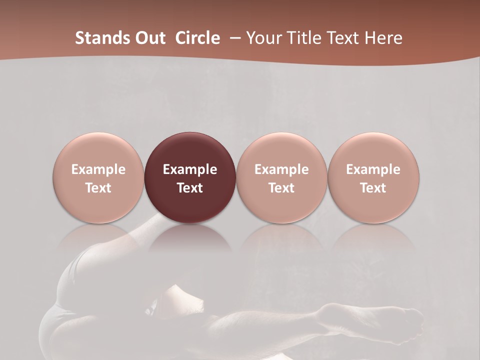 Meditating Solitude Flexing PowerPoint Template