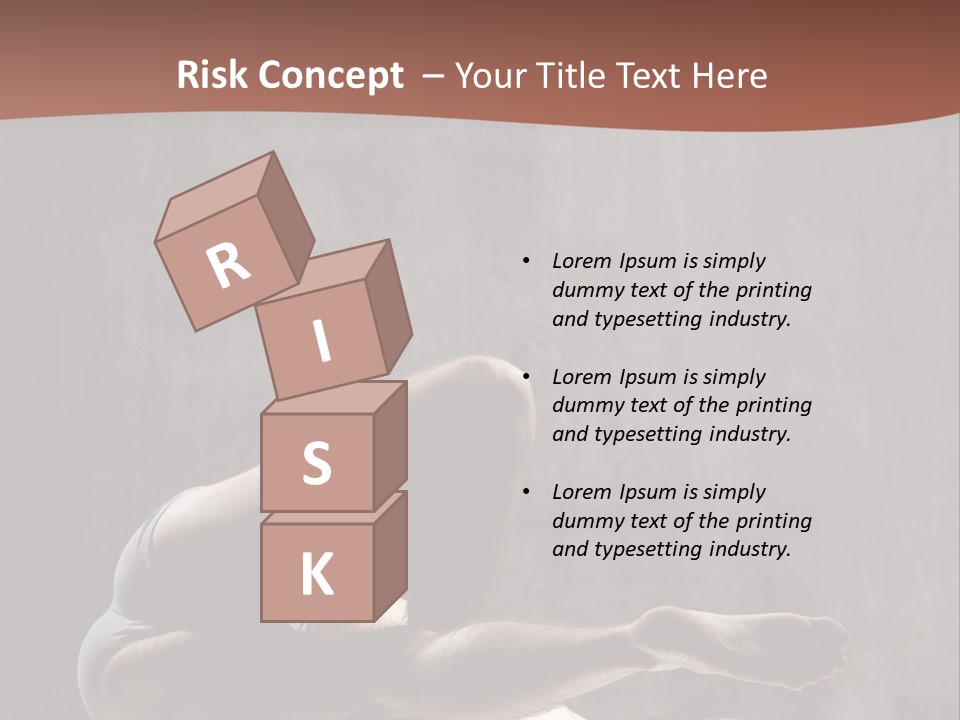 Meditating Solitude Flexing PowerPoint Template