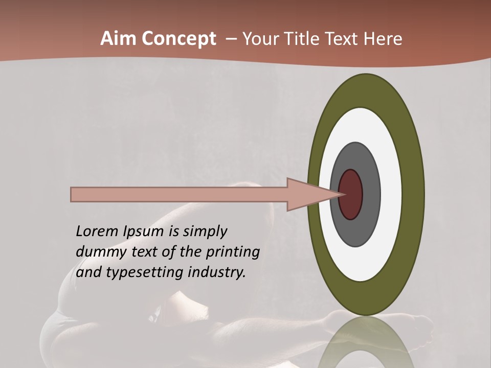 Meditating Solitude Flexing PowerPoint Template