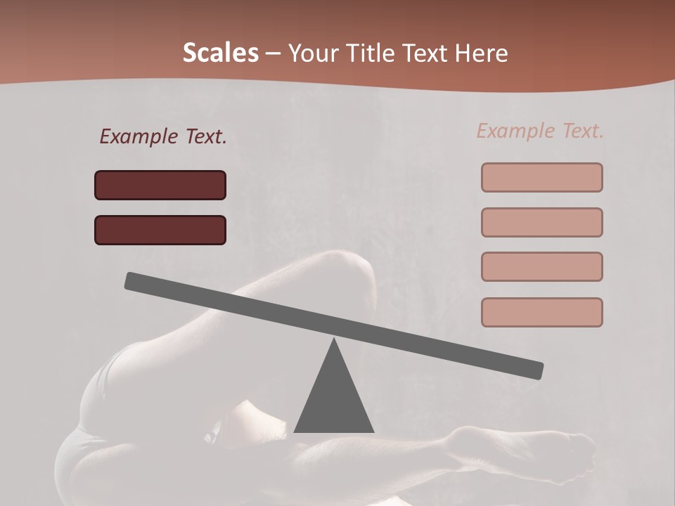 Meditating Solitude Flexing PowerPoint Template