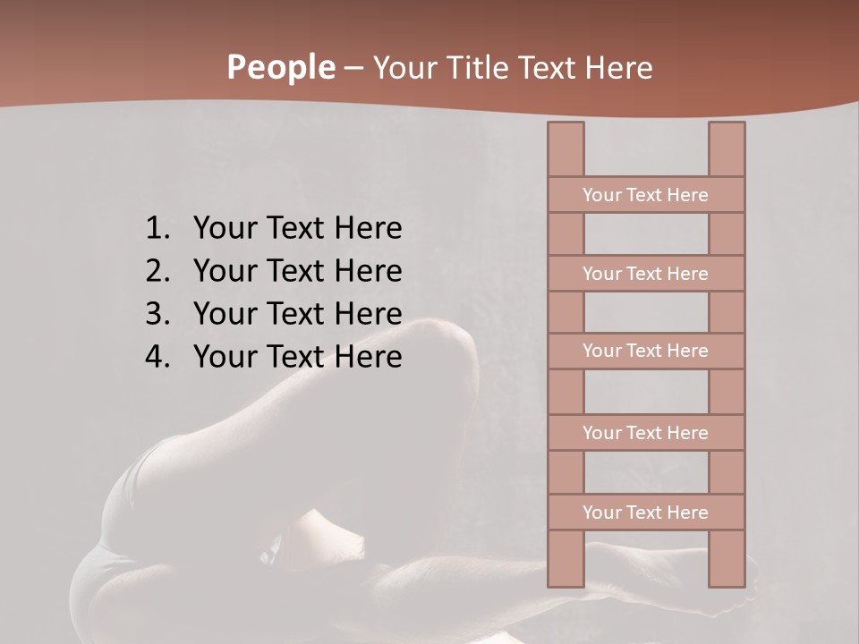 Meditating Solitude Flexing PowerPoint Template