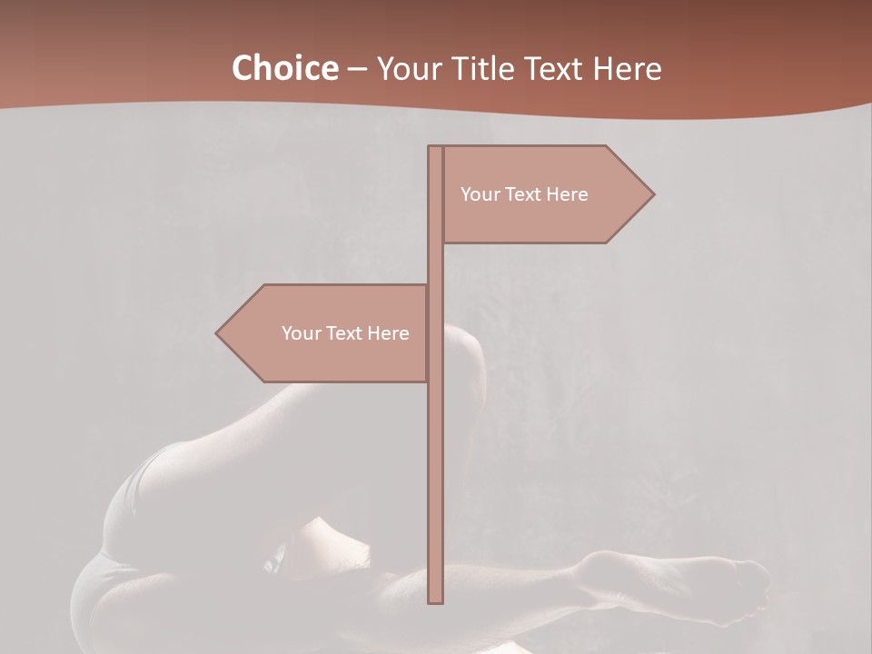 Meditating Solitude Flexing PowerPoint Template