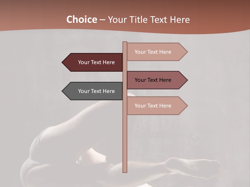 Meditating Solitude Flexing PowerPoint Template