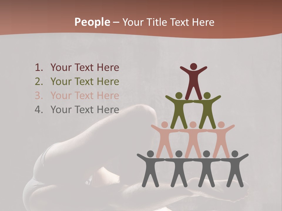 Meditating Solitude Flexing PowerPoint Template