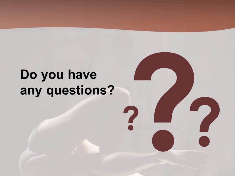 Meditating Solitude Flexing PowerPoint Template