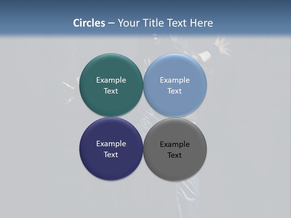 A Man Is Dancing In The Air With His Arms Out PowerPoint Template